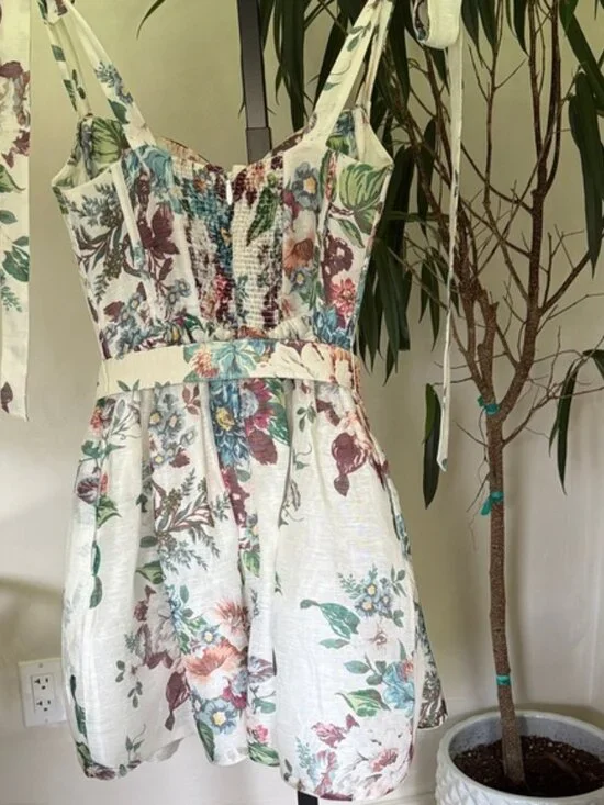 Zimmermann Floral Mini Dress - Multicolor - Picture 12 of 13